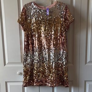 Sugar & Jade Women’s XXL multicolor sequin shift dress NWT